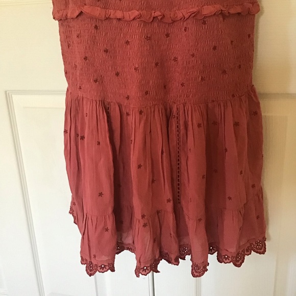 Anthropologie forever that girl smocked tiered midi dress XS - Picture 4 of 6